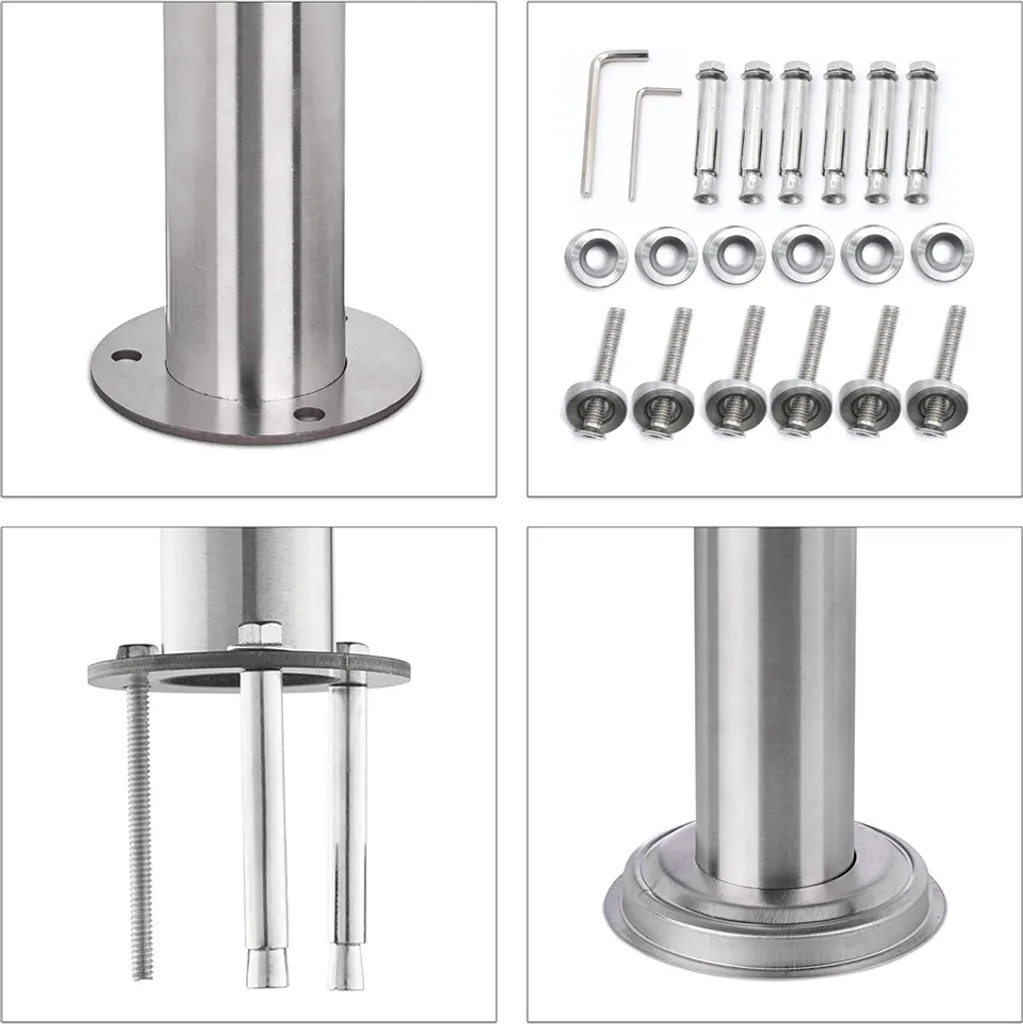 Iropro Treppengeländer Edelstahl Geländer 100cm Ohne Querstäbe Handlauf Balkongeländer Für Innen Außen 6 Iropro Treppengeländer Edelstahl Geländer 100cm Ohne Querstäbe Handlauf Balkongeländer Für Innen Außen – Bild 4