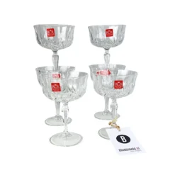 6 X Kristall-Champagnergläser Rori