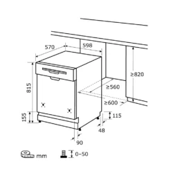 Exquisit Einbaugeschirrspüler EGSP1012-EB-030E Inox | Teilintegriert | 12 Gedecke | Inox -Haushaltswaren Store 78a8a588bf29fd3b93120953ee2d4667