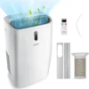 COSTWAY Heizlüfter 3,3kW 5in1 Klimaanlage 16000BTU/4,7kW, Für 117m³, Klimagerät Mobil 56dB Entfeuchter, Inkl. Schlafmodus, 24H Timer, Fernbedienung & App, Abluftschlauch, 16-32℃ -Haushaltswaren Store 78e32fbdb8260032a957fec50a82da1c