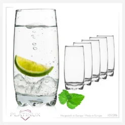 Trinkgläser Set 6 Teilig 350ml Geformter Boden Wassergläser Saftgläser 15 Trinkgläser Set 6 Teilig 350ml Geformter Boden Wassergläser Saftgläser -Haushaltswaren Store 791214f879276db4183b5a34b6be794a