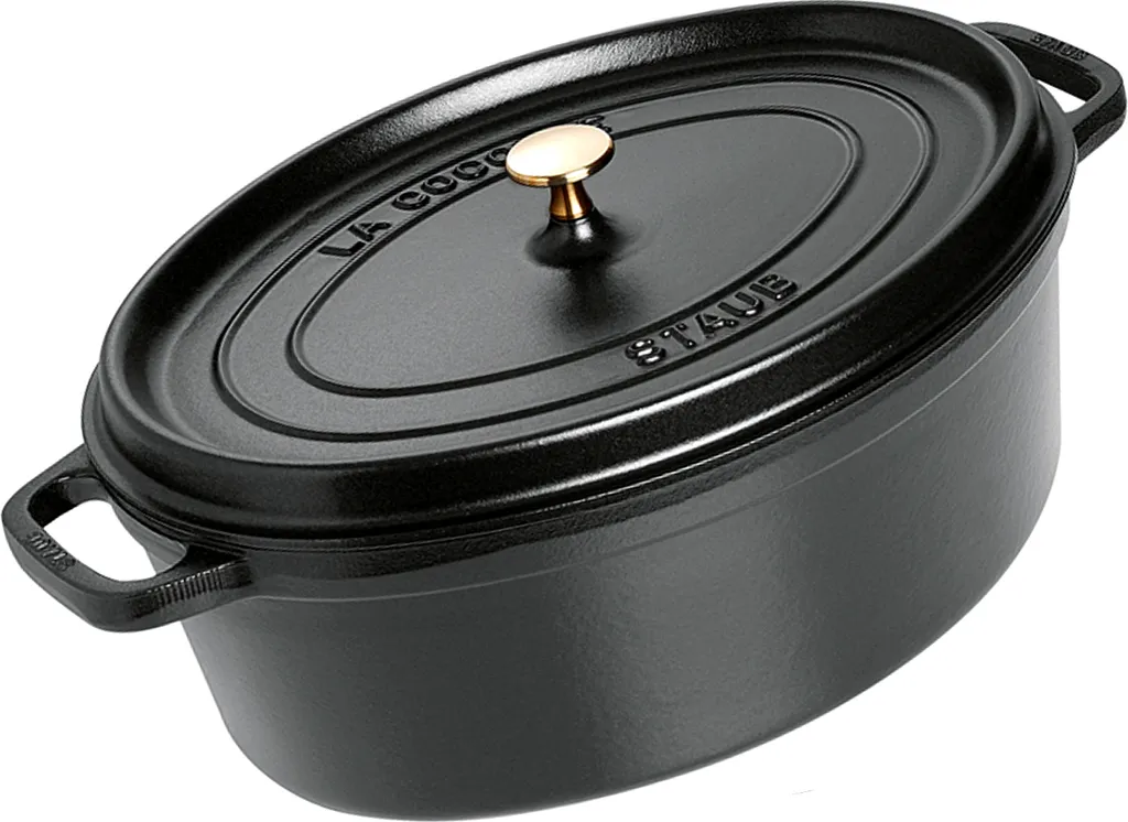 STAUB Cocotte Oval 37cm Schwarz 7 STAUB Cocotte Oval 37cm Schwarz – Bild 5