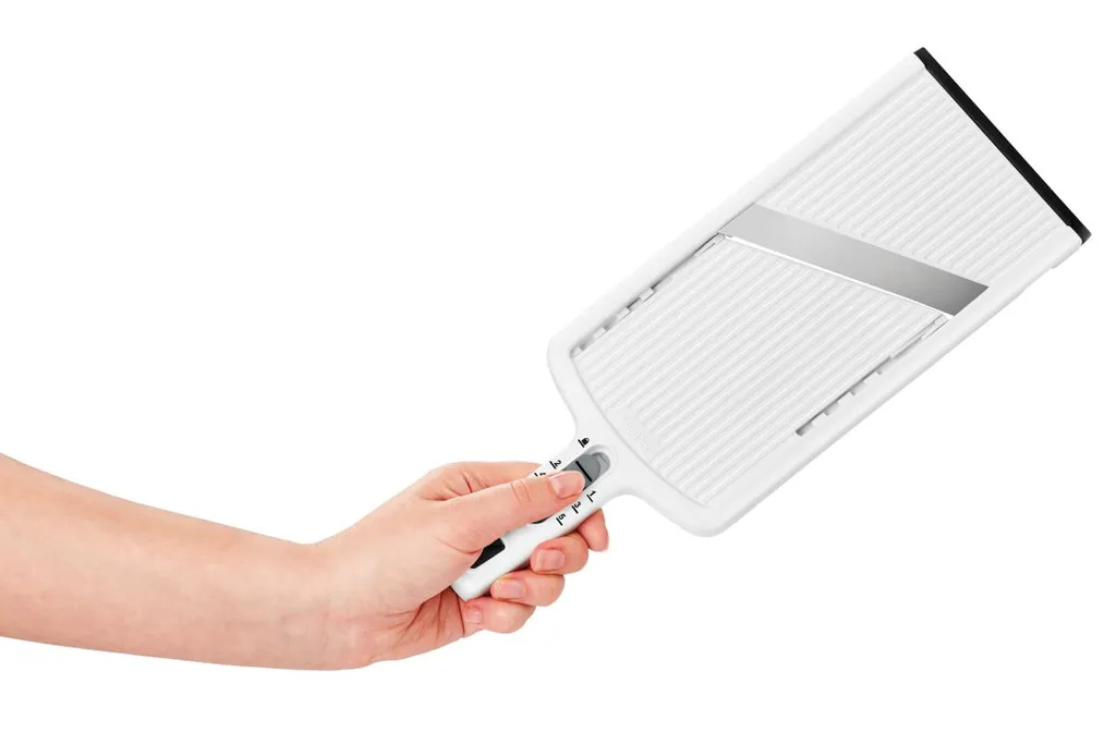 Gemüsehobel Küchenreibe Gurkenhobel Kartoffelschneider Küchenhobel 6 Stufen Weiß 4 Gemüsehobel Küchenreibe Gurkenhobel Kartoffelschneider Küchenhobel 6 Stufen Weiß – Bild 2