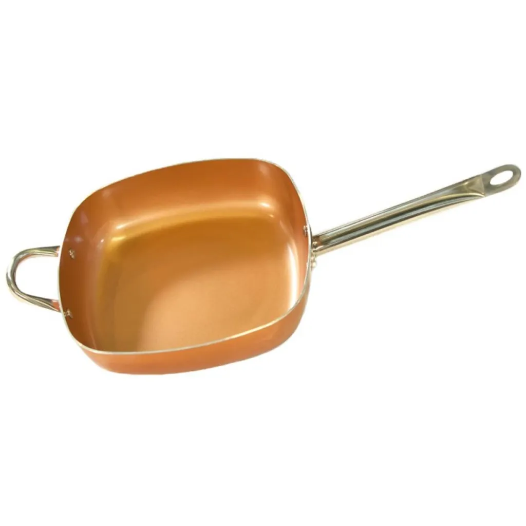 Starlyf® Square Pan 28cm Quadratische Pfanne Kupfer-Pan Antihaft-Quadrat-Pfanne Aus Der TV Werbung 4 Starlyf® Square Pan 28cm Quadratische Pfanne Kupfer-Pan Antihaft-Quadrat-Pfanne Aus Der TV Werbung – Bild 2