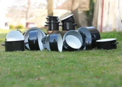 Emailletopf - Suppentopf - Saucentopf - 10l - STANDARD - 28 Cm - Belis - Schwarz 25 Emailletopf - Suppentopf - Saucentopf - 10l - STANDARD - 28 Cm - Belis - Schwarz -Haushaltswaren Store 79aaff669e83a607e6ae81c842e7a734