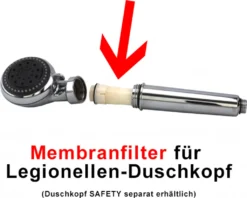 Legionellenfilter | Austauschfilter Für SAFETY CHROM | Filtert Legionellen Zuverlässig, Optimiert Für Hohen Wasserdurchfluss Und Lange Verwendung | Einfach Selber Austauschen | Medizintechnik -Haushaltswaren Store 7a27cb8dfe6d039d98fe1cc5e3e6706c