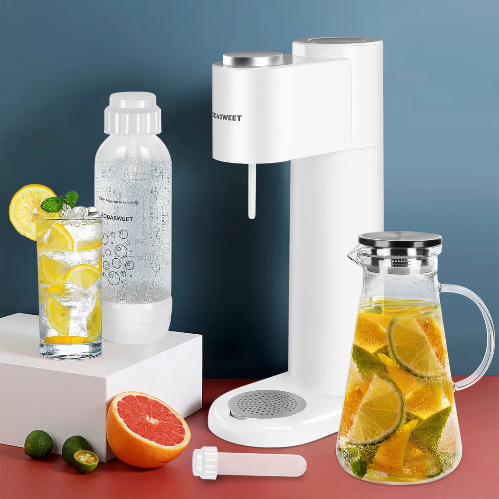SODASWEET Wassersprudler-Set, Sodawasser Maschine Soda Maker Mit 1x CO2 Zylinder(425g Kohlensäure Für 60L Wasser), 1x 1L PET-Flasche, Ideal Für Zuhause, Bar, Restaurant Usw. 5 SODASWEET Wassersprudler-Set, Sodawasser Maschine Soda Maker Mit 1x CO2 Zylinder(425g Kohlensäure Für 60L Wasser), 1x 1L PET-Flasche, Ideal Für Zuhause, Bar, Restaurant Usw. – Bild 3