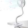 Klippbarer Ventilator Akku Leise USB Klemmbarer Tischventilator Schwenkbar 360° 3 Geschwindigkeiten Wiederaufladbar Schreibtisch Mini Auto Clip-Ventilator Fan -Haushaltswaren Store 7ac81136fd47840b66ce5cb411b64490