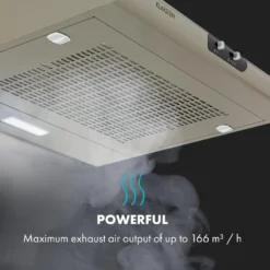 Klarstein Capannina Unterbauhaube , Dunstabzugshaube , Abluft/Umluft , Breite: 60 Cm , Max. Abluftleistung: 166 M³/h , EEC C , 3 Lüftungsstufen , Schieberegler , Installation: Wand- Oder Unterschrankanbau , Material: Edelstahl , LED-Kochfeldbeleuchtung , Silber -Haushaltswaren Store 7b9e629ed53bfd09086239ac003a510c