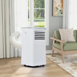 Merax 3in1 Mobile Klimagerät 9000 BTU Klimaanlage Mit Entfeuchtung, Fernbedienung Und Abluftschlauch, Klimaanlage Für Räume Bis 100 M³, Ventilationsfunktion Und 24h-Timer, 1003W[EEK A] -Haushaltswaren Store 7ba173873731a228f2f1d5d06c2985b0