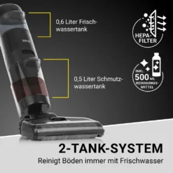 N8WERK Akku-Bodenreiniger Mit Saugfunktion -Haushaltswaren Store 7bb78e3fb64205a5951aec07fcdc3d1f