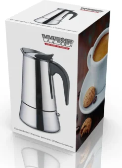 Weis 16979 Espressokocher 9 Tassen, Silber -Haushaltswaren Store 7c9f062332e21bada713691de0fb742a