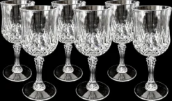 6er Set Kunststoff Weingläser Kristalleffekt 200ml / Ø7x16,5cm -Haushaltswaren Store 7ca5c9f002323ddd3eb74f6c80c5cb3f