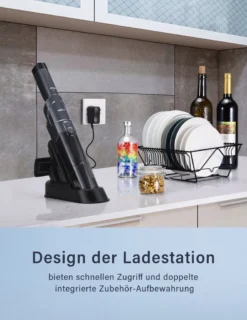 DAYNEE® Handstaubsauger Akku, Kabellos, Beutellos, Akkusauger,Auto Staubsauger,Handsauger, 16000Pa Akku Staubsauger Mit Ladestation, Bis Zu 25 Minuten Laufzeit, Inkl. 3 Waschbarer HEPA-Filter Für Auto, Tierhaare, Zuhause, Küche -Haushaltswaren Store 7e12e8827adb2931378fce1fbe885803