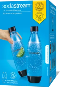 SODASTREAM Tritan-Flasche Fuse Duo (1 L PET Flasche, Nur Für SodaStream Duo-Wassersprudler)