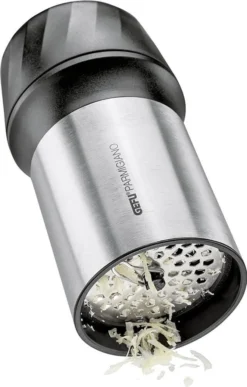 Gefu Käsereibe Parmigiano 34680 Käse Reibe Laser Cut 2 Reibscheiben -Haushaltswaren Store 7fcde2068f72b102e1c282bc1badfbde