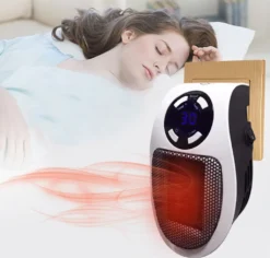 2 STÜCKE 500W 220V Steckdosen Heizlüfter Mini Heizung | Elektroheizer Mit Fernbedienung | Heizgerät -Haushaltswaren Store 7fe8c1ef5149cbb42507864306c18e07