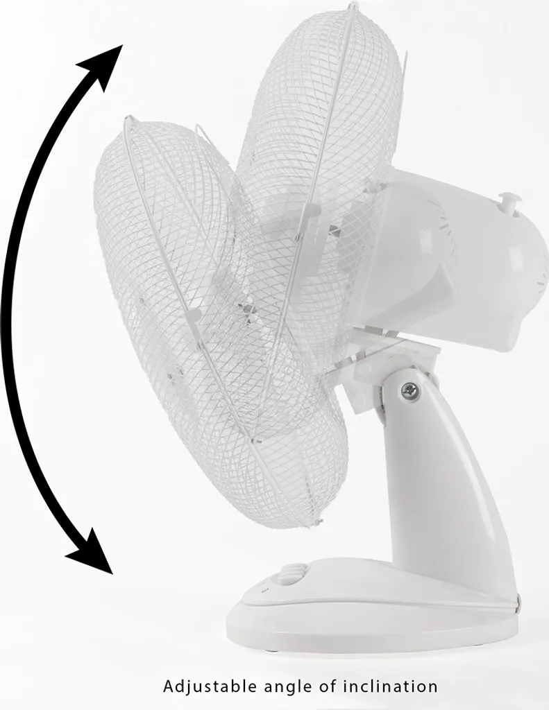 Bomann Tischventilator VL 1138 CB 30cm 40W Weiß 4 Bomann Tischventilator VL 1138 CB 30cm 40W Weiß – Bild 2