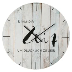 Wanduhr II "Nimm Dir Zeit..." Ø45cm Sinnspruch Uhr Designeruhr Vintage Shabby Chic Batteriebetrieben -Haushaltswaren Store 7fef9e27ac3982b7656c1f3e215270b5