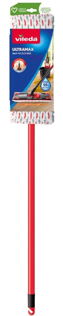 Vileda Bodenwischer Ultramax Mit Stiel, Rot/grau 14 Vileda Bodenwischer Ultramax Mit Stiel, Rot/grau – Bild 12