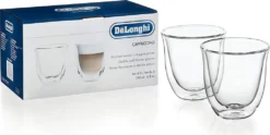 De'Longhi DeLonghi Cappuccino 2er Doppelwandiges Thermoglas -Haushaltswaren Store 803b3603aedffd39ddee1ebbc02668a9