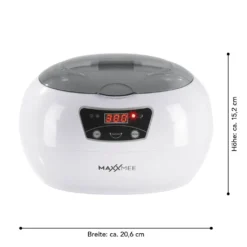 MAXXMEE Ultraschall Reinigungsgerät - 18 Reinigungszeiten - Grau/weiß Ultraschall Reinigungsgerät 600 Ml Timer Display Uhren Schmuck Brillen MAXXMEE 12 MAXXMEE Ultraschall Reinigungsgerät - 18 Reinigungszeiten - Grau/weiß Ultraschall Reinigungsgerät 600 Ml Timer Display Uhren Schmuck Brillen MAXXMEE -Haushaltswaren Store 803e1d6fc1c279d311f4207d15b79166