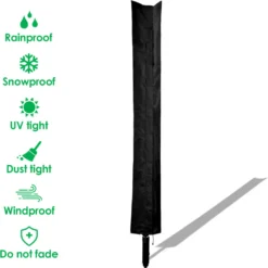 Wolketon Waeschespinne Schutzhuelle Abdeckung Wasserdicht Reissfest 168x28cm Waeschespinne