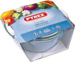 Pyrex ESSENTIAL Kasserolle Rund Mit Deckel 1,6 + 0,5l -Haushaltswaren Store 8190ea362c759f2ca2eed01cb607fe5a