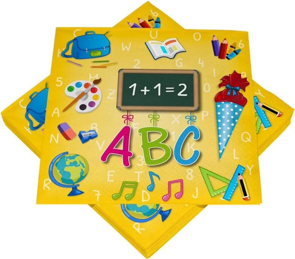 20 Servietten Einschulung Schulanfang 3 20 Servietten Einschulung Schulanfang