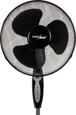 Standventilator Mit Fernbedienung 40 Watt 3 Geschwindigkeitsstufen 40cm Niedriger Oszillation Bodenventilator Windmaschine 7,5h Timer Schwarz -Haushaltswaren Store 81ba1fc52608c021f9b4995b7ca18c6e