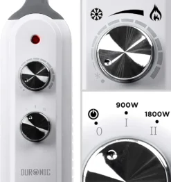 Duronic HV180 Slimline Heizung Mit Glimmer-Paneelen - 1800 W - Elektrisch - Radiator Und Konvektor - Glimmerthermik - We -Haushaltswaren Store 81f0a9fdeceee31f42838d736af6f758