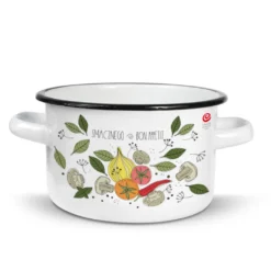 TOPF 5,5 L Emaille Emailletopf Induktion Kochtopf Suppentopf EMALIA OLKUSZ