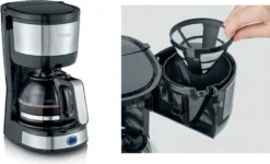 SEVERIN Kaffeemaschine KA 4808 750 Watt Edelstahl -Haushaltswaren Store 82ddad9533256056d1ee47d02ea9565d
