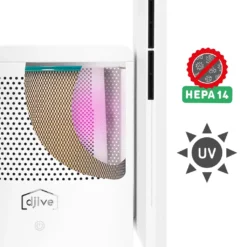 Djive ARC Heater 3in1 Rotorloser Heizlüfter, Ventilator & Luftreiniger, HEPA 14 Filter & UVC Gegen 99,995% Der Viren, Staub & Pollen, App Steuerung, Alexa, Google Home, Mit Heizfunktion, Schlafzimmer, Clean White 10 Djive ARC Heater 3in1 Rotorloser Heizlüfter, Ventilator & Luftreiniger, HEPA 14 Filter & UVC Gegen 99,995% Der Viren, Staub & Pollen, App Steuerung, Alexa, Google Home, Mit Heizfunktion, Schlafzimmer, Clean White -Haushaltswaren Store 833d58474ce14c41cdfb0090d07d0d67