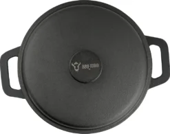 BBQ-Toro Gusseisen Cocotte | 4 Liter, Ø 22,5 Cm | Rund | Bräter Mit Deckel -Haushaltswaren Store 838a409c725fd7db5a2f3de6c840356f