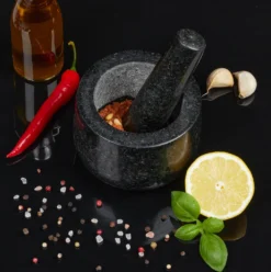 Relaxdays Granit Mörser Mit Stößel 12 Cm -Haushaltswaren Store 83bd037ad5d1cb3a3804dae56154413d