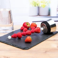 Wasserkaraffe Glas 1 L Mit Früchtespieß Edelstahl Ausguss -Haushaltswaren Store 8483d40e10fd232808b99a9767e124d4