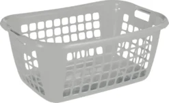 Sunware Wäschekorb Basic 79 L Silber 65 X 45 X 27 Cm (L X B X H)