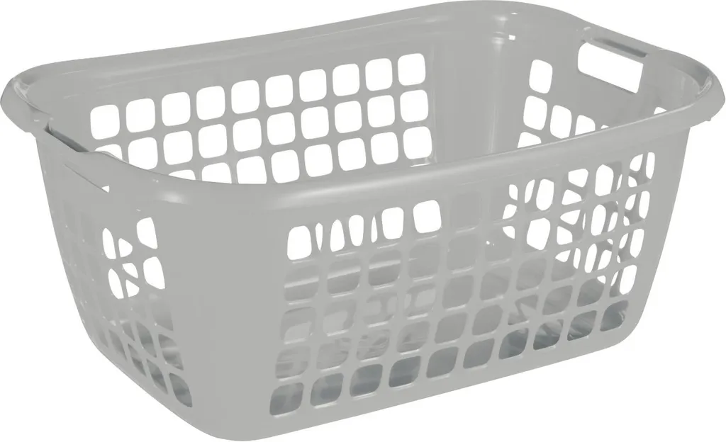 Sunware Wäschekorb Basic 79 L Silber 65 X 45 X 27 Cm (L X B X H) 3 Sunware Wäschekorb Basic 79 L Silber 65 X 45 X 27 Cm (L X B X H)