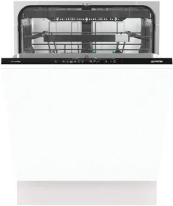Gorenje GV 671C 60 Vollintegrierbarer Geschirrspüler / 60cm / 16 Maßgedecke / Höhenverstellbarer Oberkorb / SpeedWash In 15 Minuten / Automatikprogramme / Automatische Türöffnung