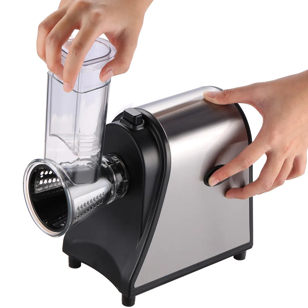 5 In 1 Elektrischer Gemüsehobel, 250W Automatische Gemüsereibe Mit 5 Kegel-Klingen, Edelstahl Gemüseschneider, Multifunktionsreibe Gemüse Raspel Für Obst Gemüse 12 5 In 1 Elektrischer Gemüsehobel, 250W Automatische Gemüsereibe Mit 5 Kegel-Klingen, Edelstahl Gemüseschneider, Multifunktionsreibe Gemüse Raspel Für Obst Gemüse – Bild 10