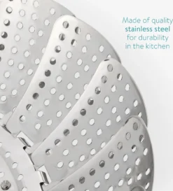 Navaris Dämpfeinsatz Mit Ausziehbarem Griff - Dampfgarer Für Topf Kochtopf - Topfeinsatz Dampfeinsatz Aus Edelstahl Für Gemüse - Zusammenklappbar -Haushaltswaren Store 84c51c662cbca59415f594f4f5165dc8