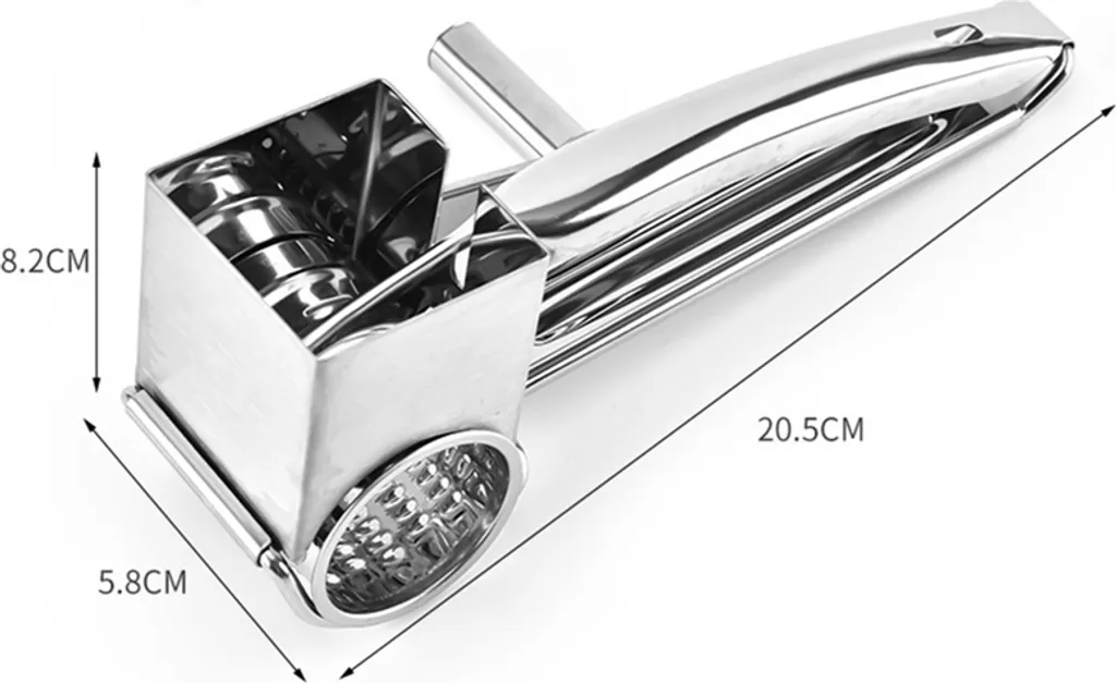 4 In 1 Edelstahl Manuelle Rotary Käsereibe Aus Edelstahl Gemüse Kaese Cutter Käseraspel Käsereiben Mit 4 Ersatzköpfe 9 4 In 1 Edelstahl Manuelle Rotary Käsereibe Aus Edelstahl Gemüse Kaese Cutter Käseraspel Käsereiben Mit 4 Ersatzköpfe – Bild 7