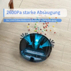 Saugroboter - AIRROBO P10 Staubsauger Roboter 2600Pa Roboterstaubsauger WLAN Mit Raumkarte In Echtzeit, WiFi/App/Alexa, Selbstaufladung, Leise, Für Tierhaare, Hartböden, Teppich -Haushaltswaren Store 85e68570c8c726877b19b5879a5b79d9