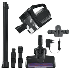 Juskys 2in1 Handstaubsauger & Akku Staubsauger - Beutellos & Kabellos – Bis 55 Min Laufzeit - Lithium-Ionen Akku, Wandhalterung & Ladestation – Schwarz -Haushaltswaren Store 85e6ca8ddf3936f8d650936a387649db