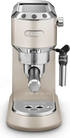 De'Longhi Delonghi Kaffeemaschine Dedica Metallics EC785.BG Pumpendruck 15 Bar, Eingebauter Milchaufschäumer, Manuell, 1300 W, Beige 16 De'Longhi Delonghi Kaffeemaschine Dedica Metallics EC785.BG Pumpendruck 15 Bar, Eingebauter Milchaufschäumer, Manuell, 1300 W, Beige -Haushaltswaren Store 85edf933c21286dcf09e4eede546f19c