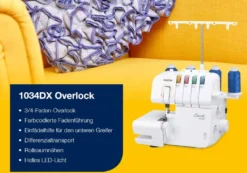 Brother Overlock 1034DX Mit Differentialtransport -Haushaltswaren Store 86e1b9f011b82dc7e9a0ceaae35fb2d6