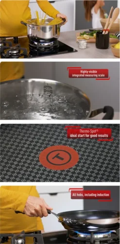 Tefal G7155S14 Cook&Cool Edelstahl Topfset 5-teilig Mit Glasdeckel Inkl. 28 Cm Bratpfanne Mit ThermoSpot, Für Alle Herdarten -Haushaltswaren Store 8718758feb9318f5f291ad6485322533