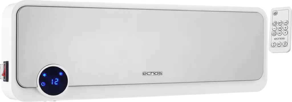 Echos Keramik Heizlüfter | Mit Fernbedienung | 2 Leistungsstufen (1000, 2000 W) | Wandmontage Möglich | 3 Echos Keramik Heizlüfter | Mit Fernbedienung | 2 Leistungsstufen (1000, 2000 W) | Wandmontage Möglich |