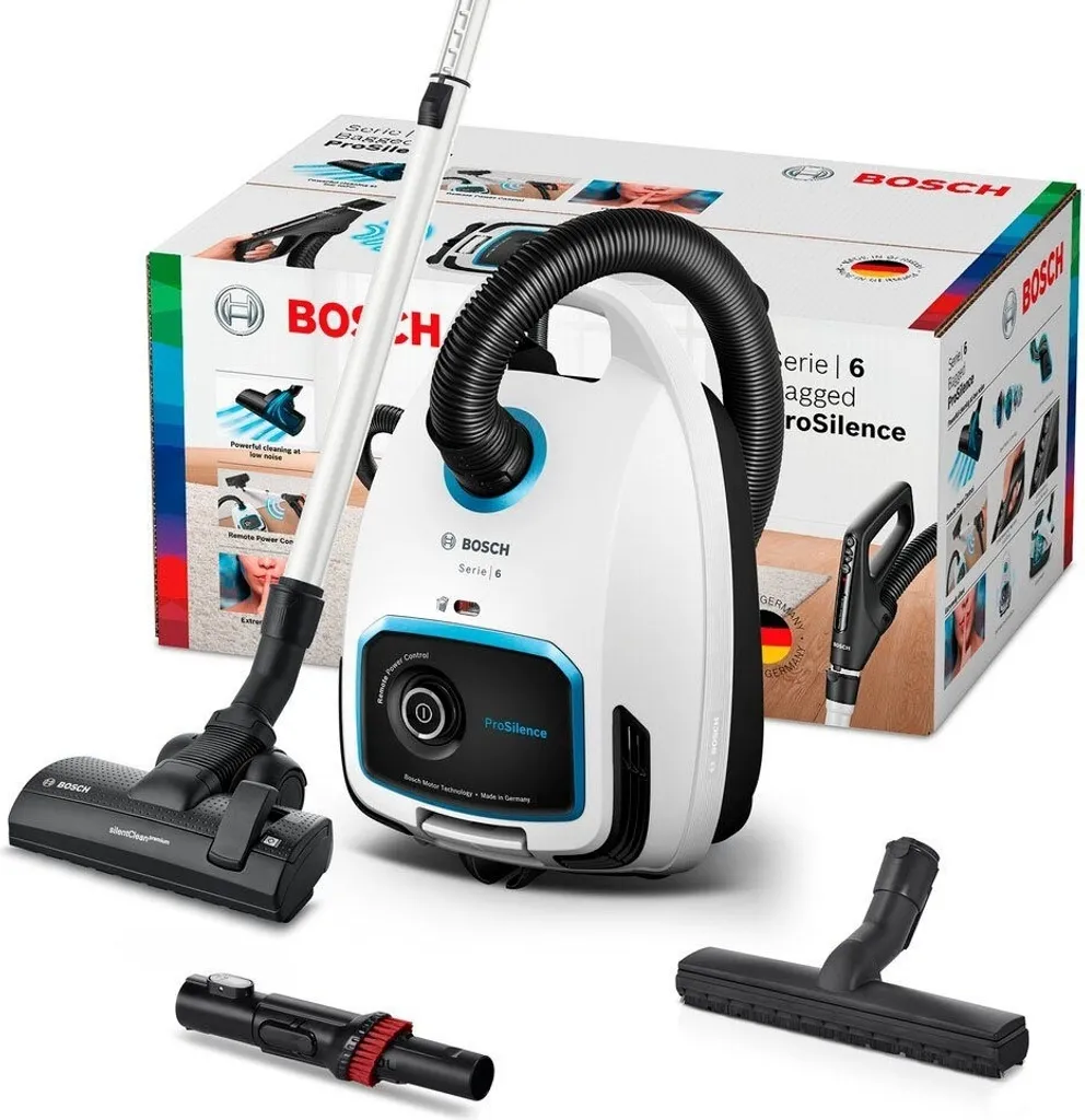 BOSCH Serie 6 Prosilence Bodenstaubsauger Staubsauger 700 Watt BGL6TSIL Weiß 5 BOSCH Serie 6 Prosilence Bodenstaubsauger Staubsauger 700 Watt BGL6TSIL Weiß – Bild 3
